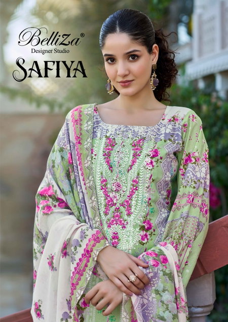 Safiya By Belliza Pure Cotton Best Dress Material Wholesale Shop In Surat
